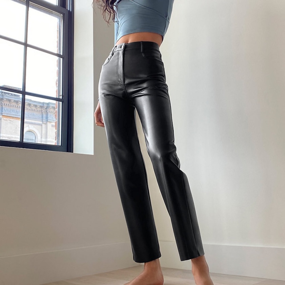 SOLD - Aritzia Melina leather pants - Picture 1 of 5